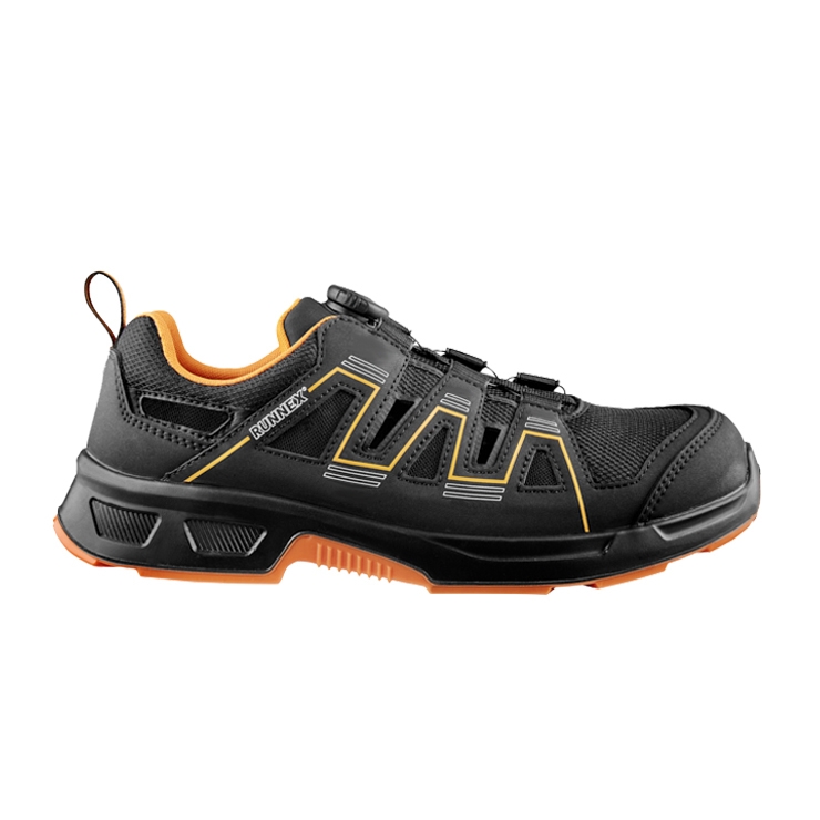 RUNNEX® S1PS ESD-Sicherheitssandalen atop ActionStar schwarz/orange