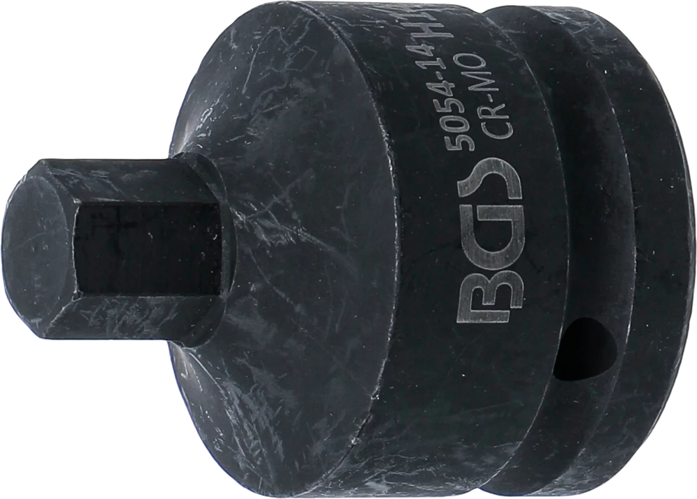 Kraft-Bit-Einsatz, Länge 55 mm, Antrieb Innenvierkant 20 mm (3/4"), Innensechskant 14 mm