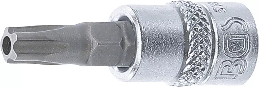 Bit-Einsatz, Antrieb Innenvierkant 6,3 mm (1/4"), TS-Profil (für Torx Plus) mit Bohrung TS30
