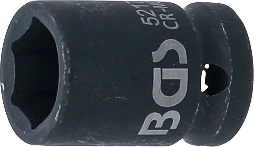 Kraft-Steckschlüssel-Einsatz Sechskant, Antrieb Innenvierkant 12,5 mm (1/2"), SW 17 mm