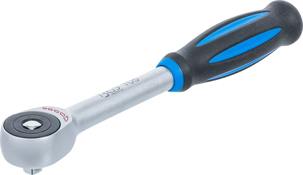Umschaltknarre mit Drehgriff, Abtrieb Außenvierkant 6,3 mm (1/4")