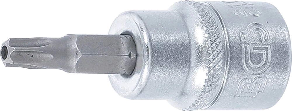 Bit-Einsatz, Antrieb Innenvierkant 10 mm (3/8"), T-Profil (für Torx) mit Bohrung T27