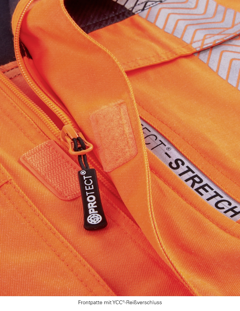 4PROTECT® Warnschutz-Bundjacke KENTUCKY leuchtorange/grau
