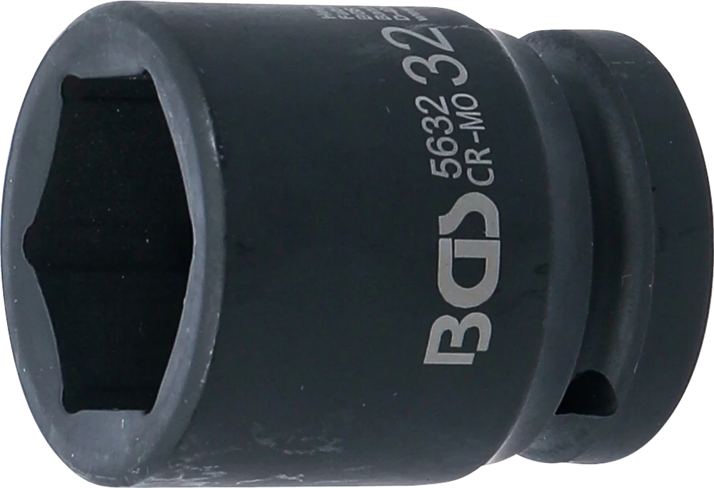 Kraft-Steckschlüssel-Einsatz Sechskant, Antrieb Innenvierkant 20 mm (3/4"), SW 32 mm