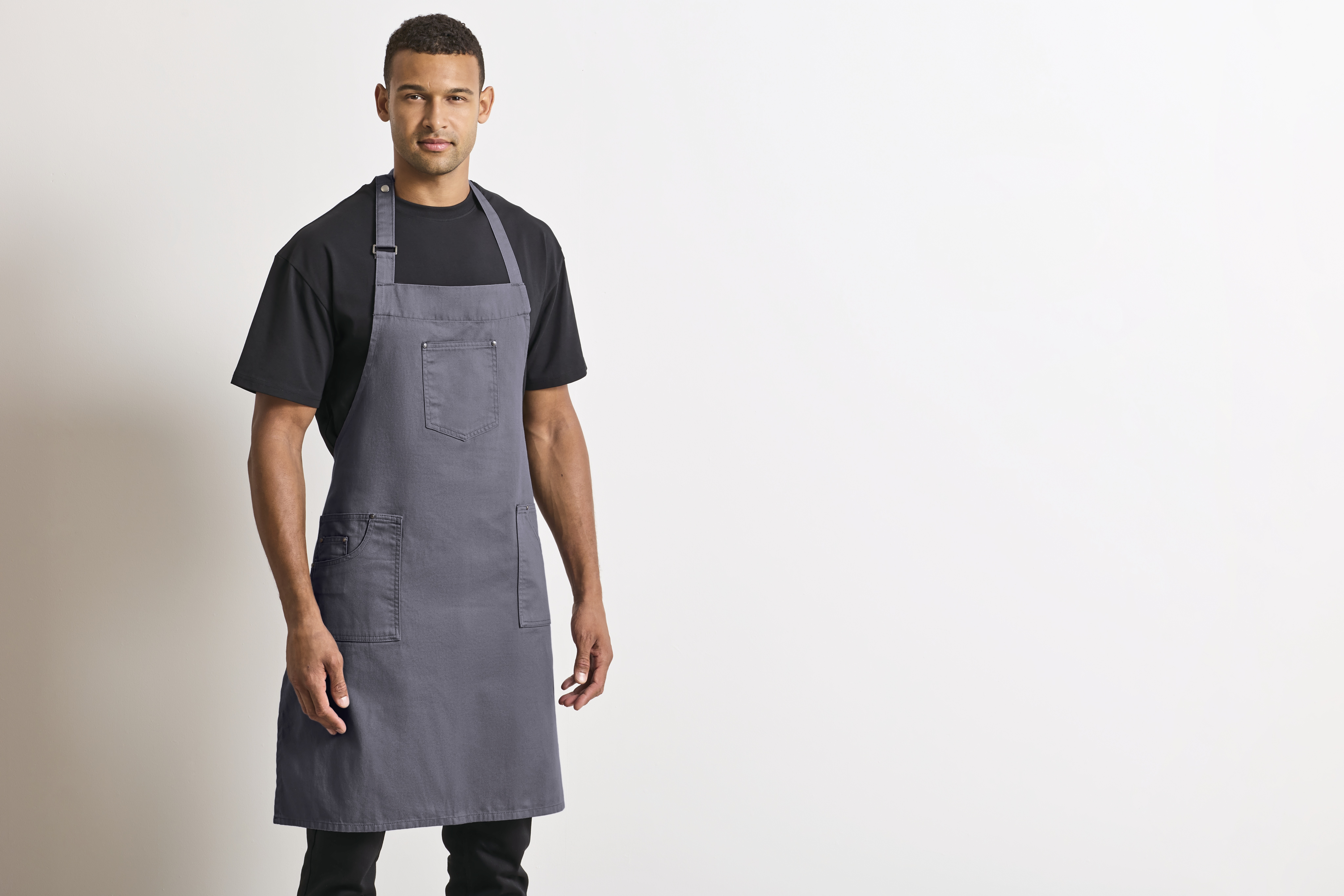 Cotton Chino Bib Apron
