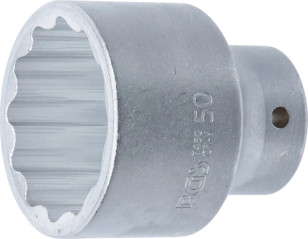 Steckschlüssel-Einsatz Zwölfkant, Antrieb Innenvierkant 20 mm (3/4"), SW 50 mm