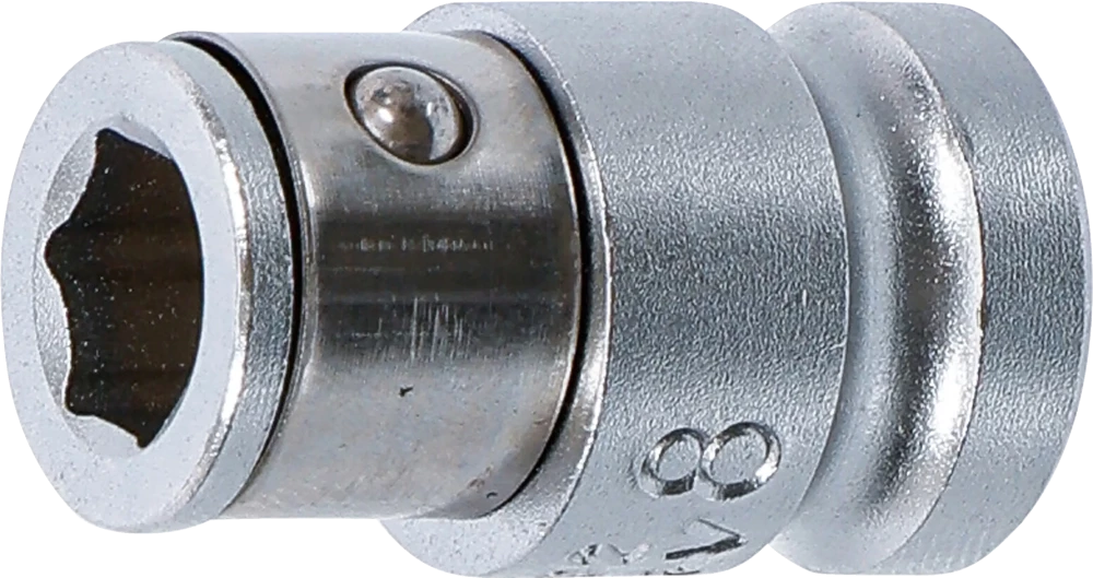 Bit-Adapter mit Haltekugel, Innenvierkant 10 mm (3/8"), Innensechskant 8 mm (5/16")