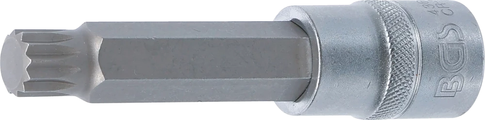 Bit-Einsatz, Länge 100 mm, Antrieb Innenvierkant 12,5 mm (1/2"), Innenvielzahn (für XZN) M14