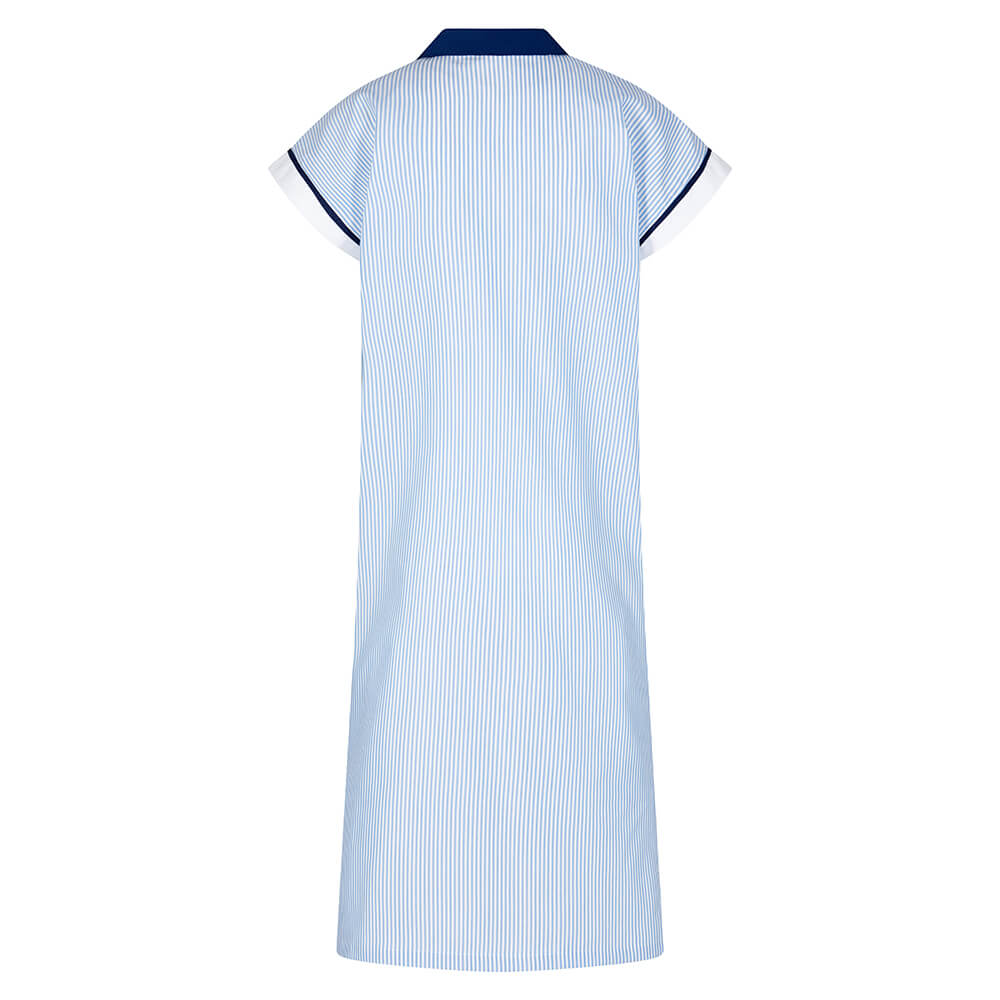 Damen Kittel, blau gestreift, Gr. M