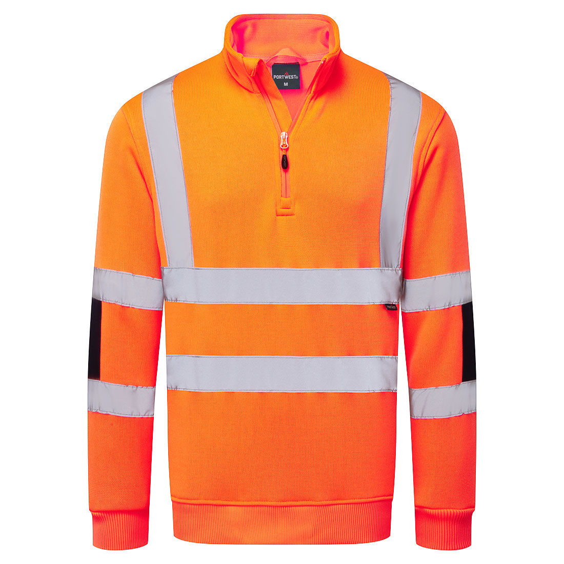Hi-Vis Knitted Half Zip Sweatshirt