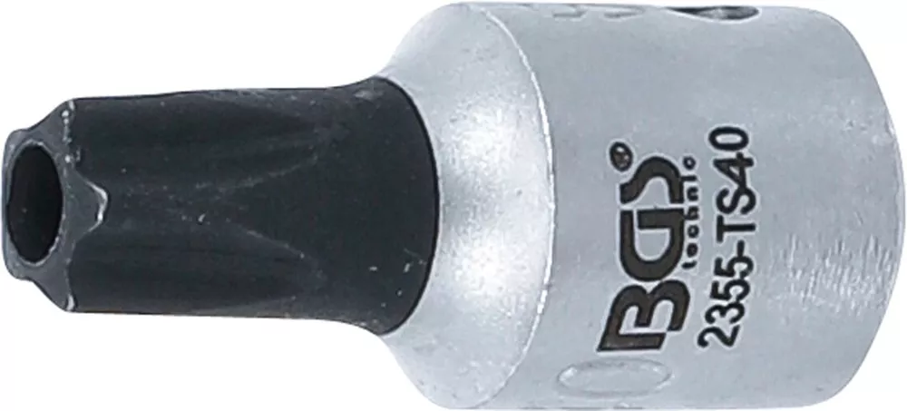 Bit-Einsatz, Antrieb Innenvierkant 6,3 mm (1/4"), TS-Profil (für Torx Plus) mit Bohrung TS40