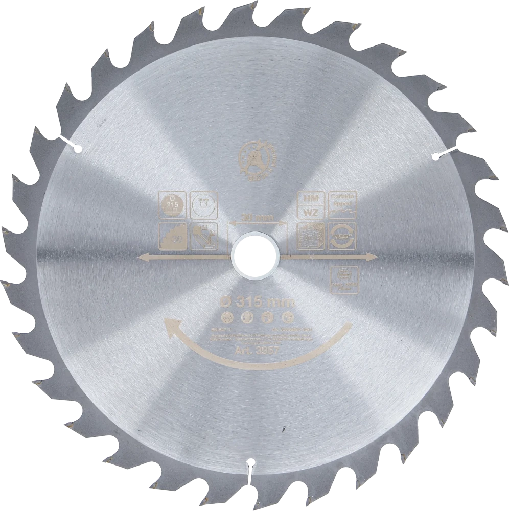 Hartmetall-Kreissägeblatt, Ø 315 x 30 x 3,0 mm, 30 Zähne