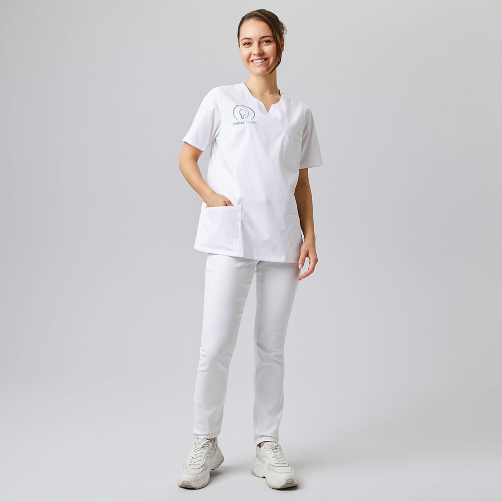 Damen Kasack weiß, Gr. 2XL