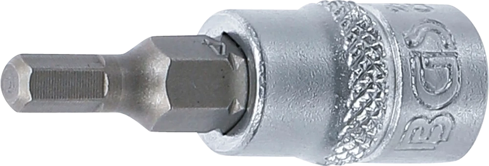 Bit-Einsatz, Antrieb Innenvierkant 6,3 mm (1/4"), Innensechskant 4 mm