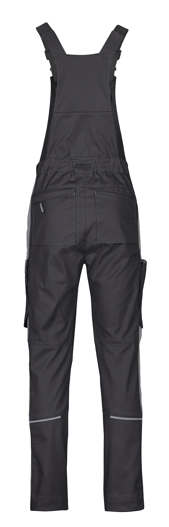4PROTECT® Workwear Latzhose schwarz/grau