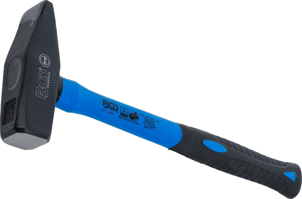 Schlosserhammer, Fiberglasstiel, DIN 1041, 1000 g