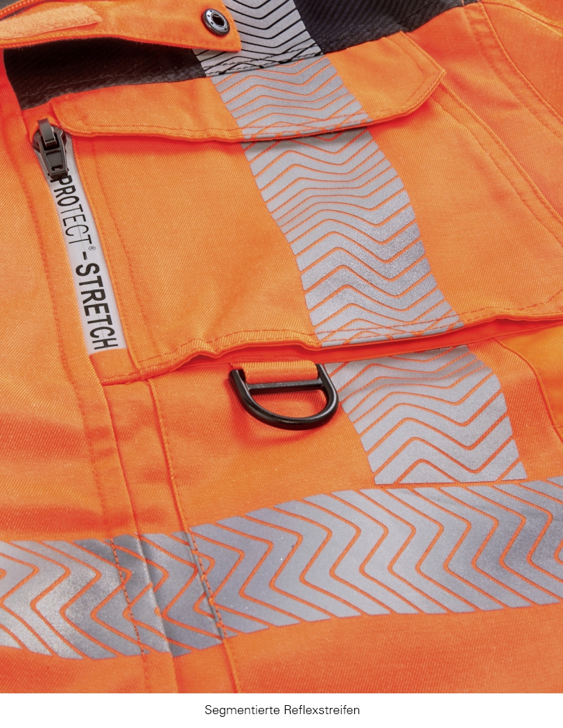 4PROTECT® Warnschutz-Bundjacke KENTUCKY leuchtorange/grau