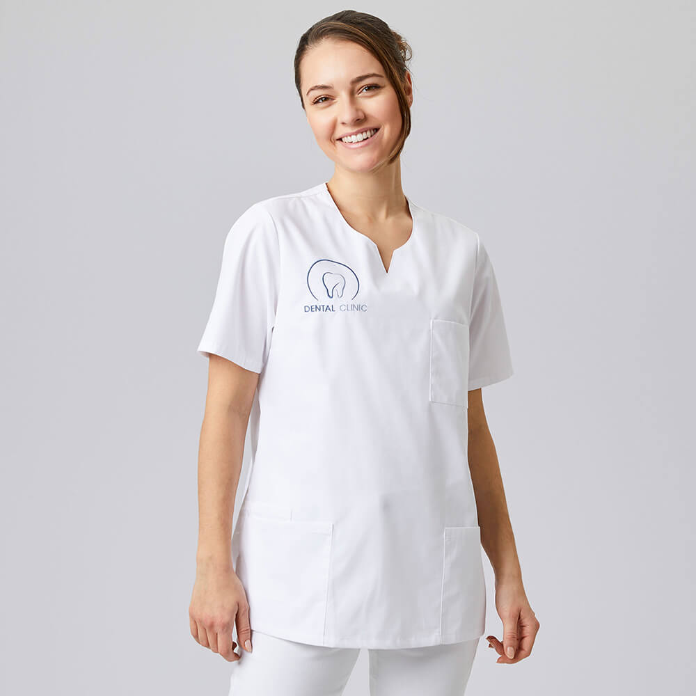 Damen Kasack weiß, Gr. 2XL