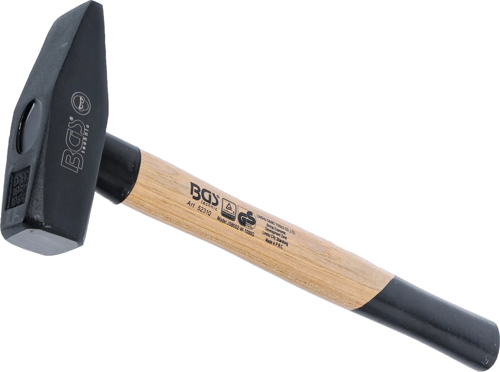 Schlosserhammer, Hickory-Stiel, DIN 1041, 1000 g