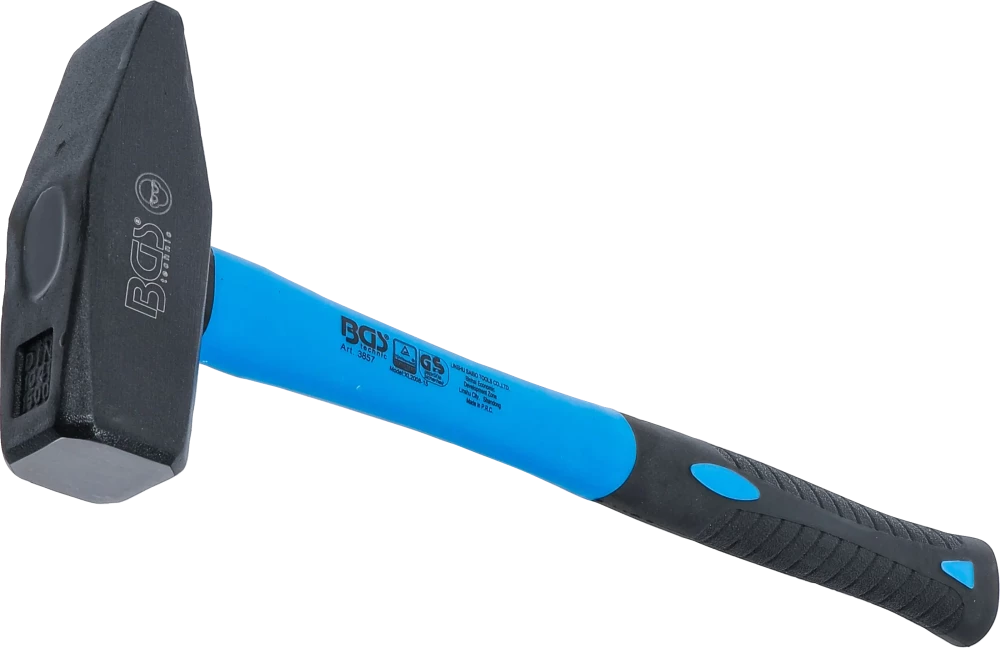 Schlosserhammer, Fiberglasstiel, DIN 1041, 1500 g