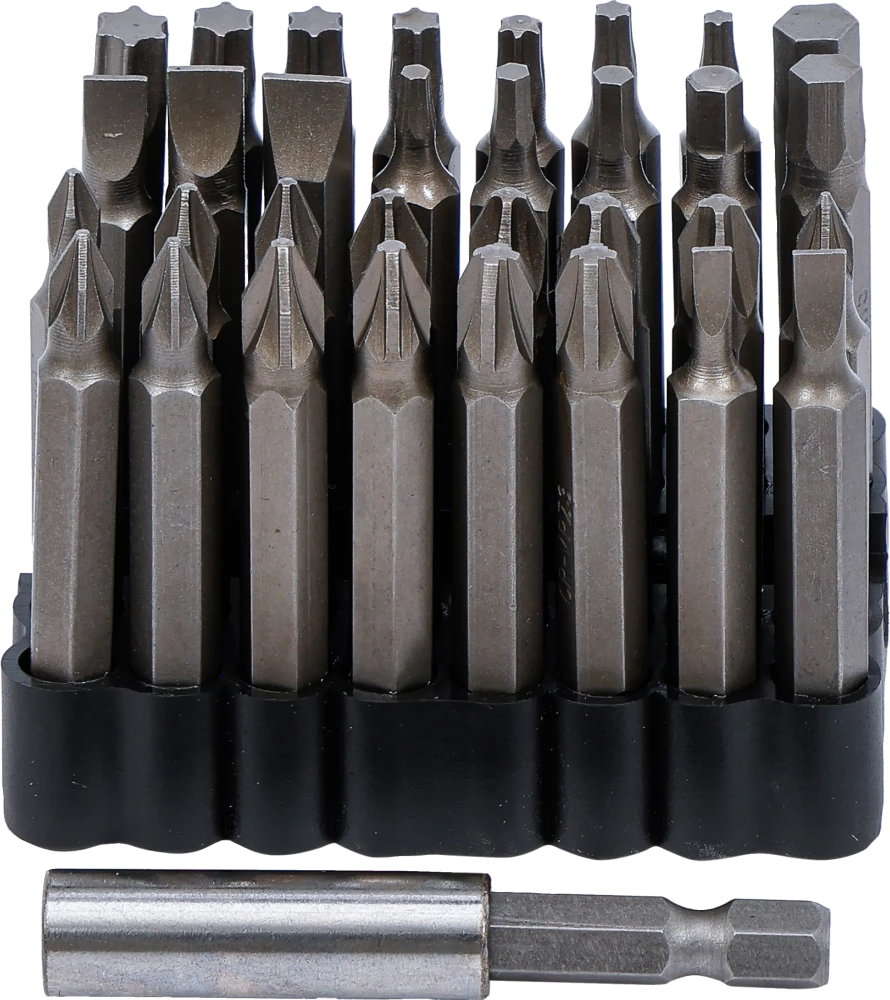 Bit-Satz für Sicherungsschrauben, Antrieb Außensechskant 6,3 mm (1/4"), 33-tlg.