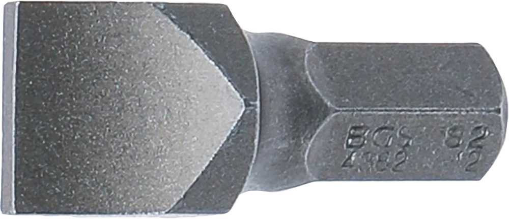 Bit, Länge 30 mm, Antrieb Außensechskant 8 mm (5/16"), Schlitz 12 mm
