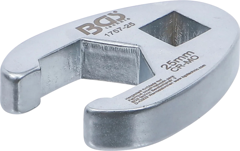 Hahnenfußschlüssel, Antrieb Innenvierkant 12,5 mm (1/2"), SW 25 mm