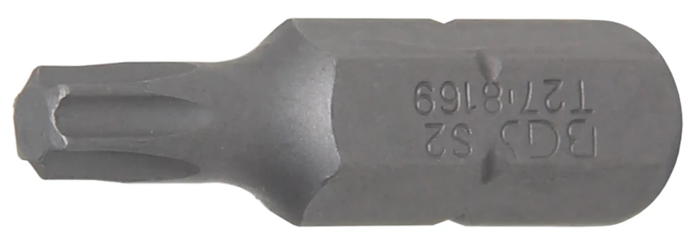Bit, Länge 30 mm, Antrieb Außensechskant 8 mm (5/16"), T-Profil (für Torx) T27