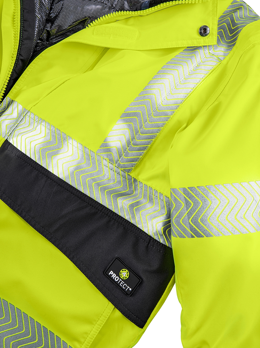 4PROTECT® Warn-Wetterschutz-Blouson NEWARK leuchtgelb/grau