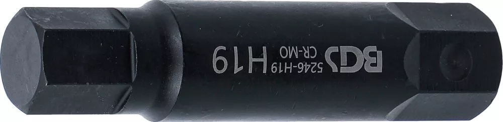 Bit, Länge 100 mm, Antrieb Außensechskant 22 mm, Innensechskant 19 mm