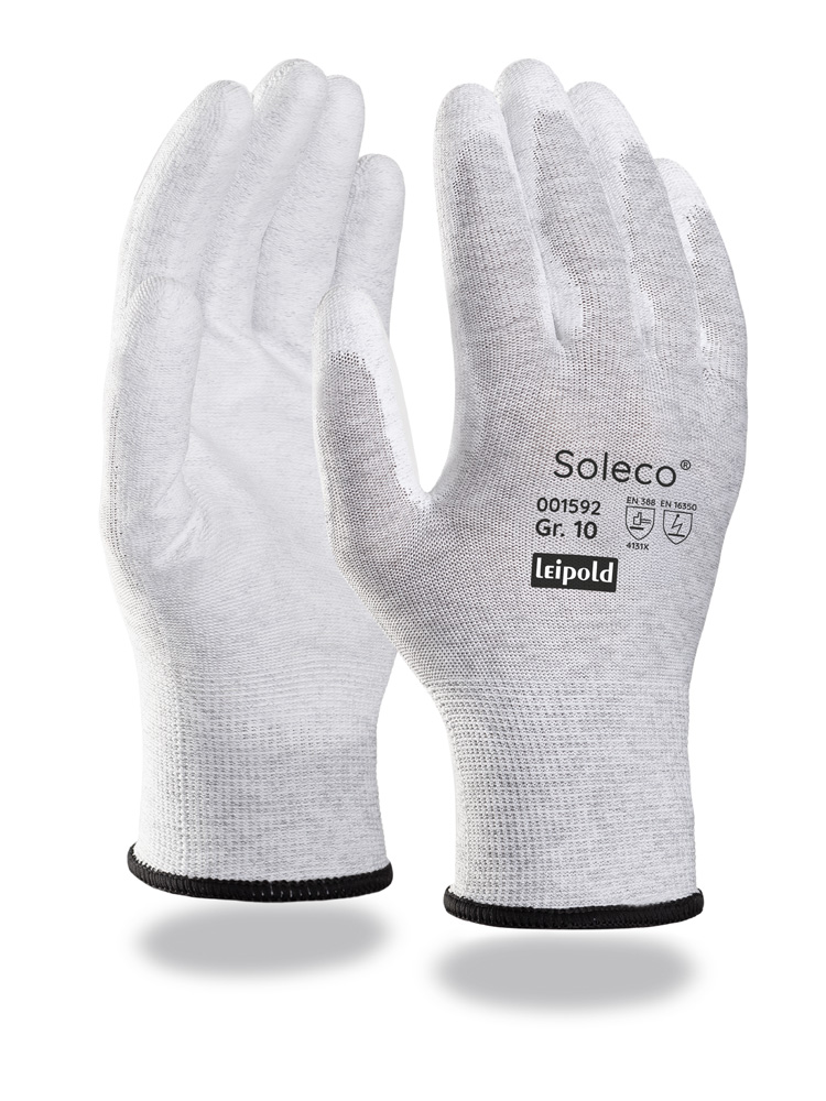 Soleco® | Feinstrickhandschuh | PU-Beschichtung | ESD