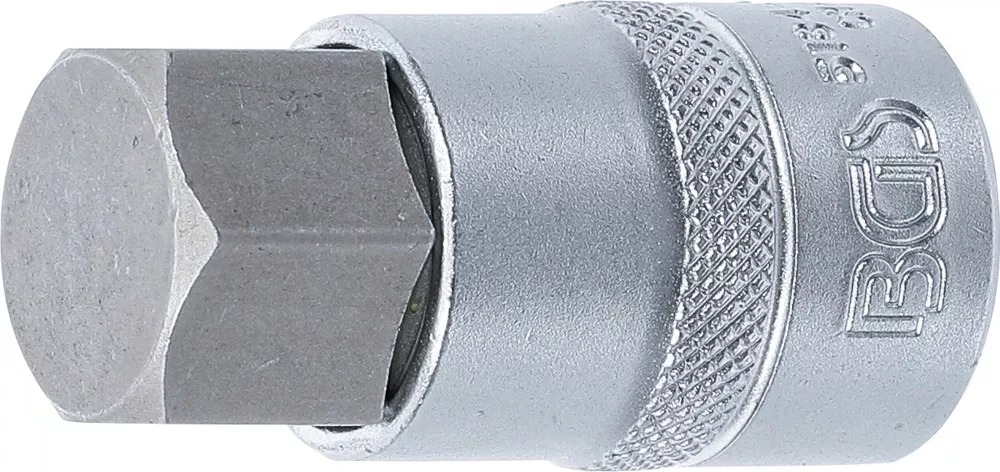 Bit-Einsatz, Antrieb Innenvierkant 12,5 mm (1/2"), Innensechskant 22 mm