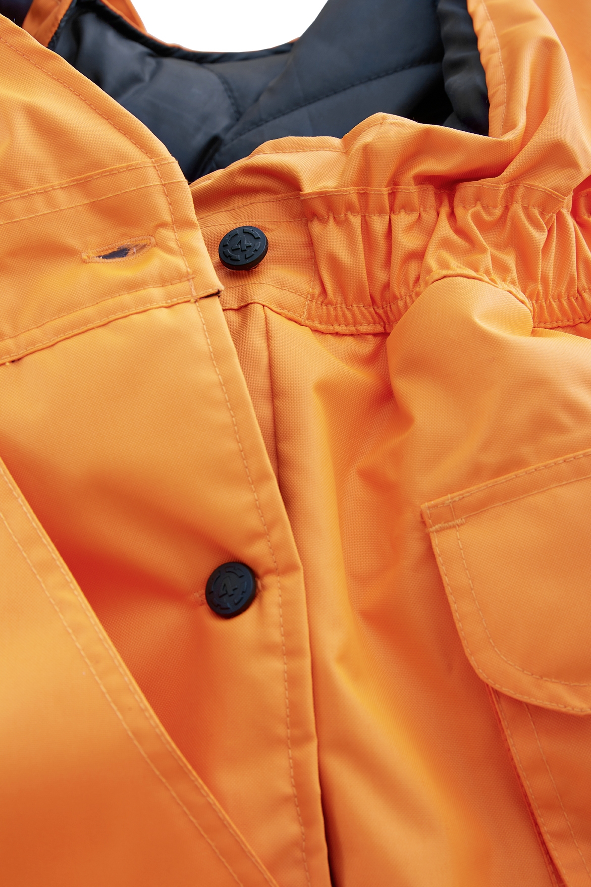 4PROTECT® Warn-Winter-Wetterschutz-Latzhose ATLANTA leuchtorange/grau