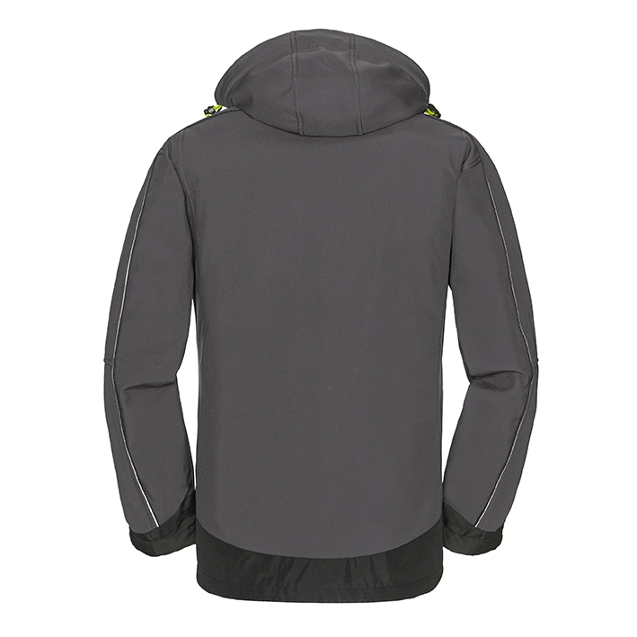 4PROTECT® Softshelljacke MONTANA grau/schwarz