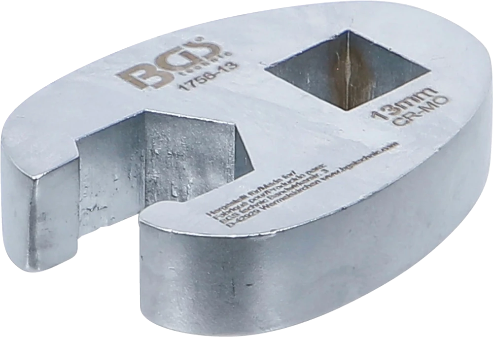 Hahnenfußschlüssel, Antrieb Innenvierkant 10 mm (3/8"), SW 13 mm