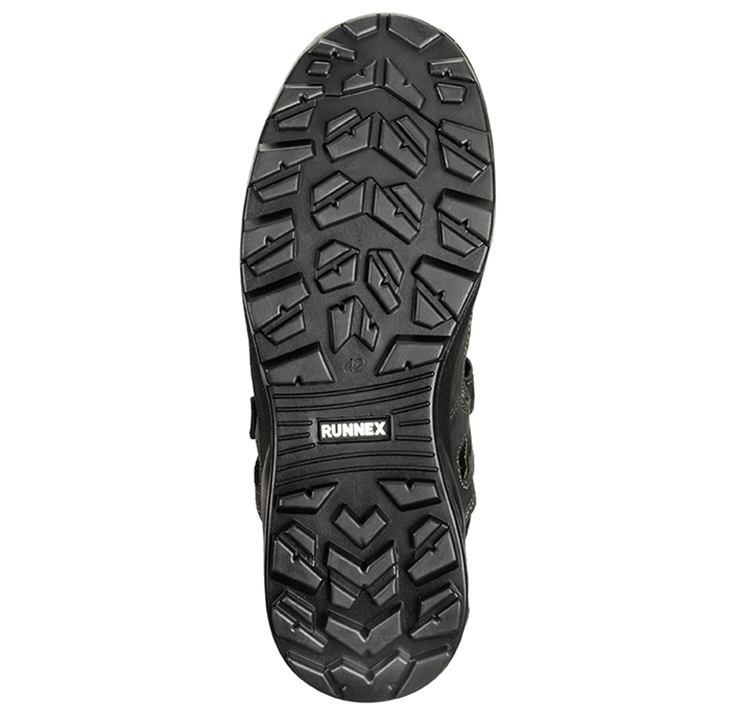 RUNNEX® S1-Sicherheitsklettsandalen TeamStar schwarz/orange