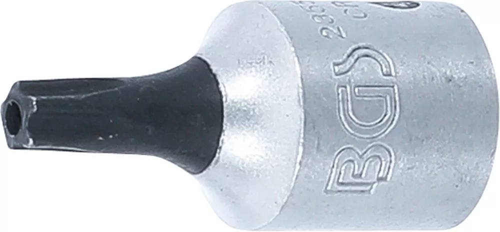 Bit-Einsatz, Antrieb Innenvierkant 6,3 mm (1/4"), TS-Profil (für Torx Plus) mit Bohrung TS20