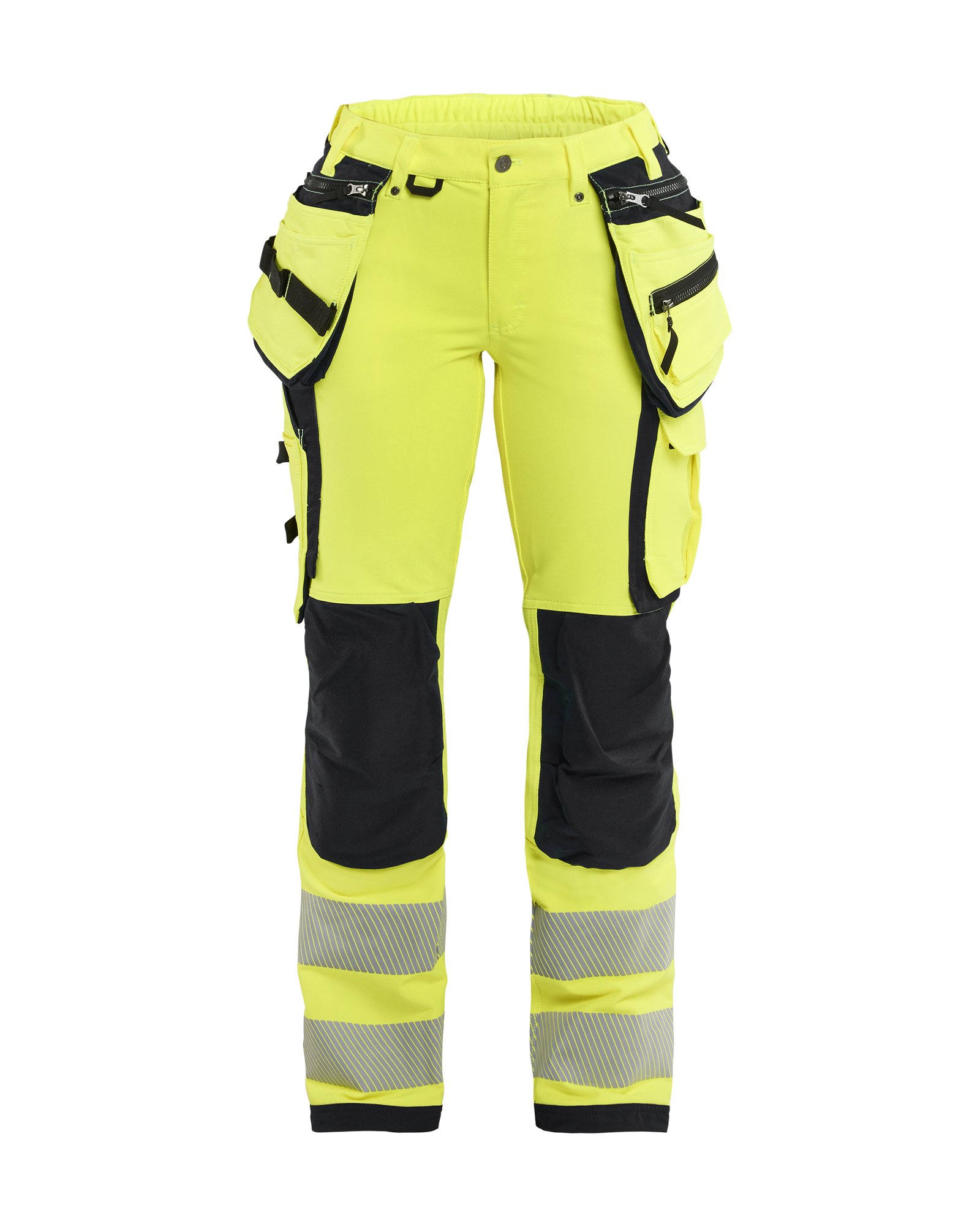 Damen High Vis Arbeitshose 4-Wege-Stretch