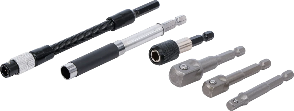 Adapter- und Verlängerungs-Set, für Bohrmaschinen, 6-tlg.