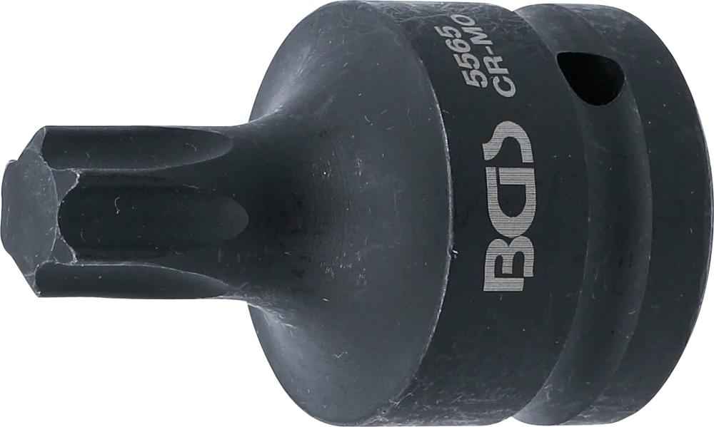 Kraft-Bit-Einsatz, Länge 60 mm, Antrieb Innenvierkant 20 mm (3/4"), T-Profil (für Torx) T65