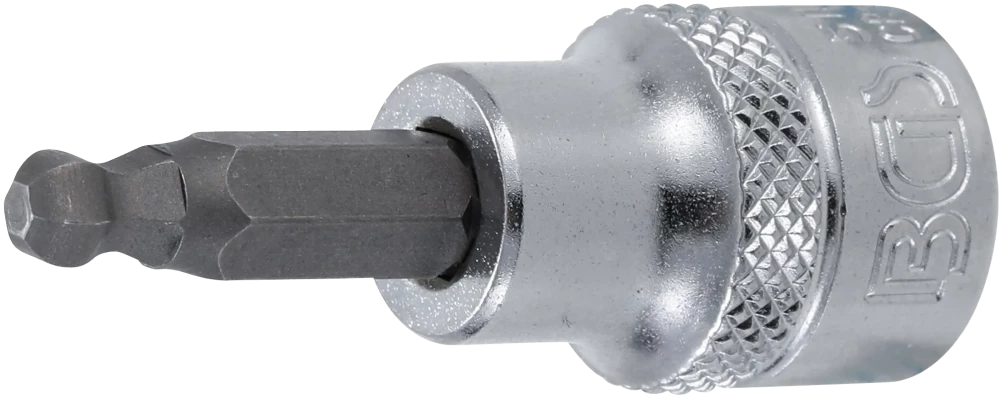 Bit-Einsatz, Antrieb Innenvierkant 10 mm (3/8"), Innensechskant mit Kugelkopf 5 mm