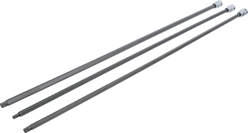 Bit-Einsatz-Satz, Länge 800 mm, Antrieb Innenvierkant 12,5 mm (1/2"), Innenvielzahn (für XZN), für VAG, 3-tlg.