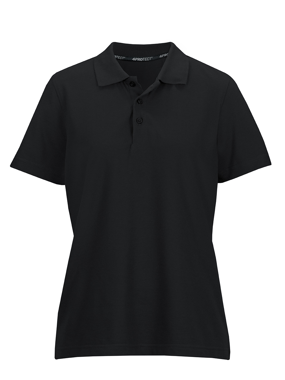 4PROTECT® Polo-Shirt Damen schwarz