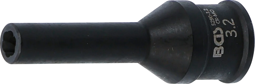 Abdreh-Einsatz für Glühkerzenelektrode, Antrieb Innenvierkant 6,3 mm (1/4"), SW 3,2 mm