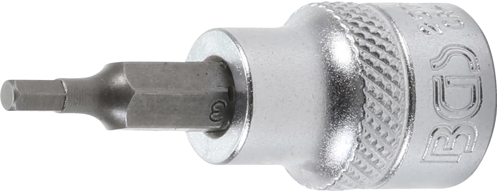 Bit-Einsatz, Antrieb Innenvierkant 10 mm (3/8"), Innensechskant 3 mm