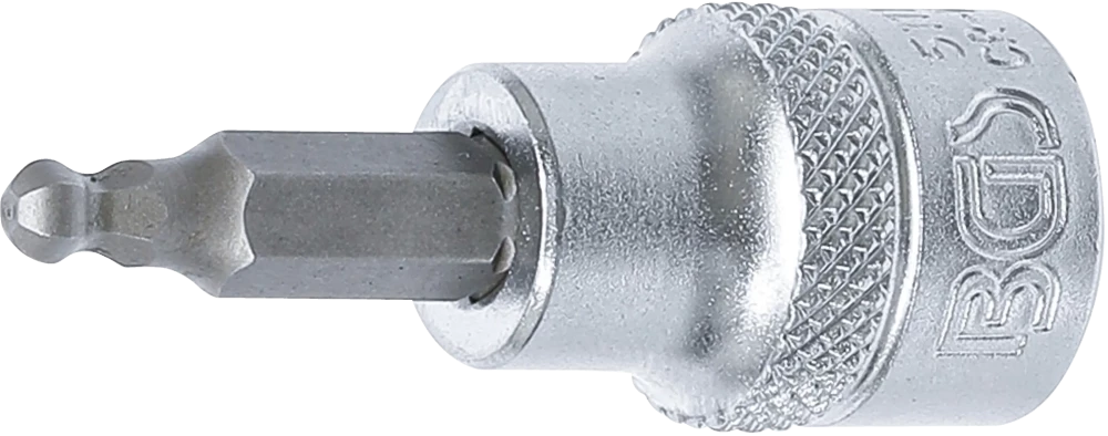 Bit-Einsatz, Antrieb Innenvierkant 10 mm (3/8"), Innensechskant mit Kugelkopf 4 mm
