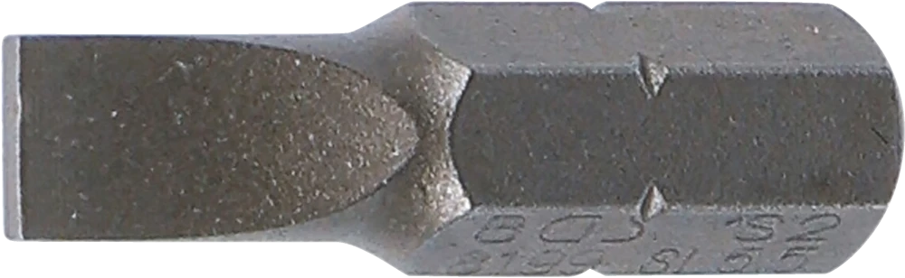 Bit, Länge 25 mm, Antrieb Außensechskant 6,3 mm (1/4"), Schlitz 5,5 mm