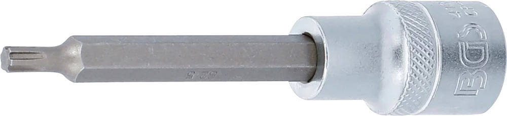 Bit-Einsatz, Länge 100 mm, Antrieb Innenvierkant 12,5 mm (1/2"), Keil-Profil (für RIBE) M5