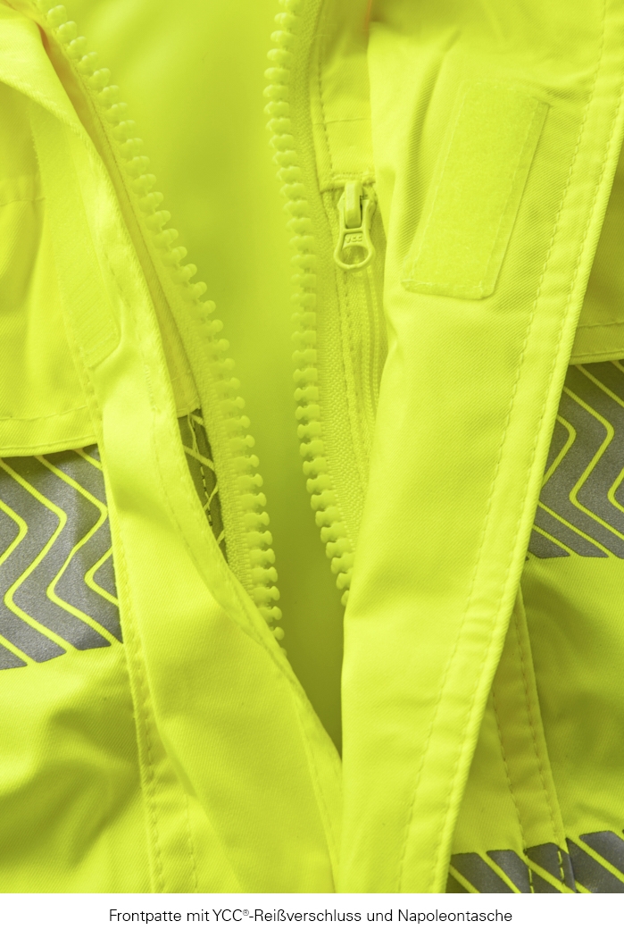 4PROTECT® Warn-Wetterschutz-Jacke TAMPA leuchtgelb/grau