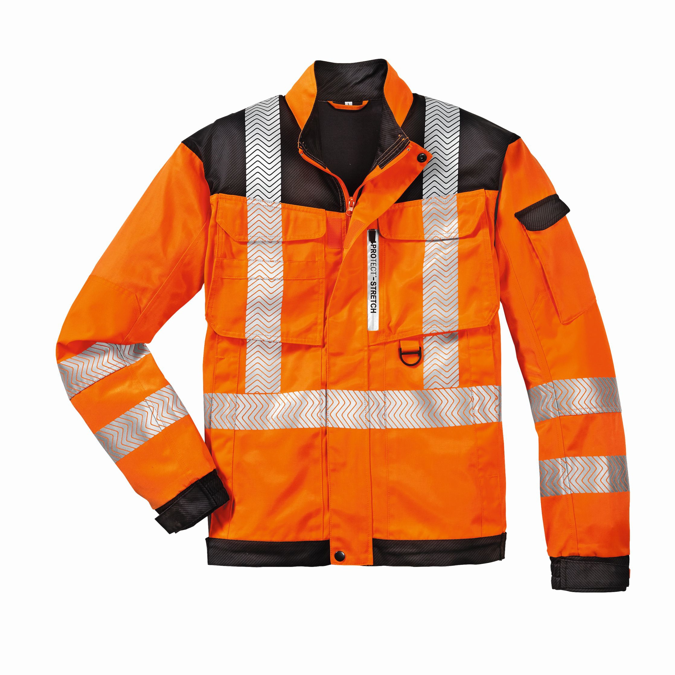 4PROTECT® Warnschutz-Bundjacke KENTUCKY leuchtorange/grau